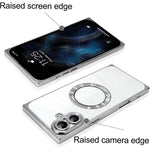 直角方形電鍍CD紋TPU MagSafe手機殼，適用於iPhone 16 Plus，適用於iPhone 16，適用於iPhone 15 Pro Max，適用於iPhone 15 Pro，適用於iPhone 15 Plus，適用於iPhone 15