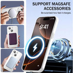 超薄金屬TPU MagSafe手機殼附鏡頭保護膜，適用於 iPhone 14 Plus、iPhone 14、iPhone 14 Pro、iPhone 14 Pro Max、iPhone 13 Pro Max、iPhone 13 Pro、iPhone 13