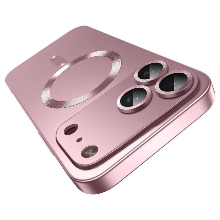 超薄金屬感TPU MagSafe手機殼附鏡頭保護膜，適用於iPhone 17 Pro Max，適用於iPhone 17 Pro，適用於iPhone 17，適用於iPhone Air，適用於iPhone 16 Pro Max，適用於iPhone 16 Pro，適用於iPhone 16 Plus，適用於iPhone 16，適用於iPhone 15 Pro Max，適用於iPhone 15 Pro