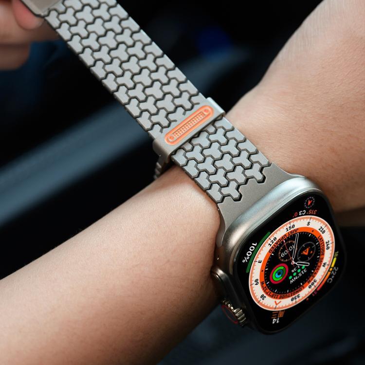 Y 形雙磁性不鏽鋼錶帶，適用於 Apple Watch 42 / 44 / 45 / 46 / 49mm，適用於 Apple Watch 38 / 40 / 41 / S11 42mm
