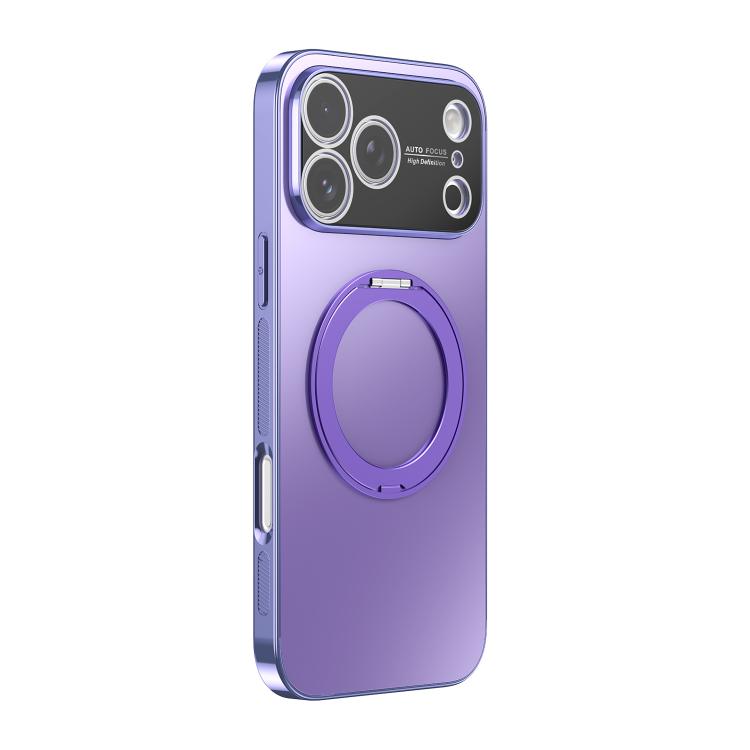 360度旋轉支架MagSafe電鍍手機殼附鏡頭蓋，適用於iPhone 17 Pro Max，適用於iPhone 17 Pro，適用於iPhone 17，適用於iPhone Air，適用於iPhone 16 Pro Max，適用於iPhone 16 Pro