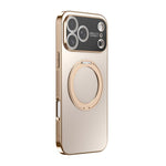 360度旋轉支架MagSafe電鍍手機殼附鏡頭蓋，適用於iPhone 17 Pro Max，適用於iPhone 17 Pro，適用於iPhone 17，適用於iPhone Air，適用於iPhone 16 Pro Max，適用於iPhone 16 Pro