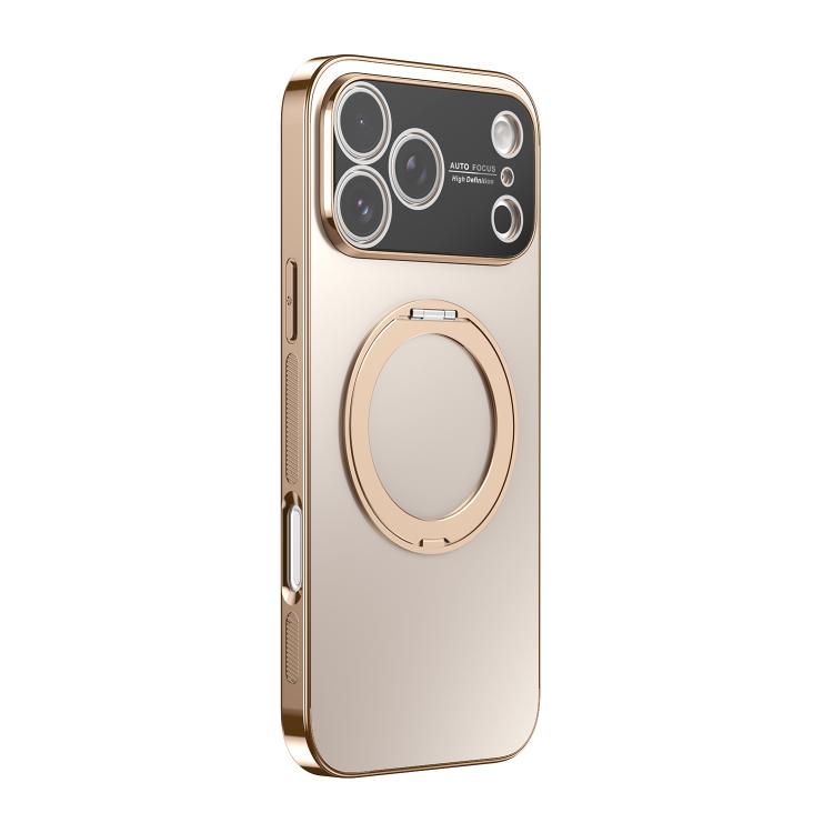 360度旋轉支架MagSafe電鍍手機殼附鏡頭蓋，適用於iPhone 17 Pro Max，適用於iPhone 17 Pro，適用於iPhone 17，適用於iPhone Air，適用於iPhone 16 Pro Max，適用於iPhone 16 Pro