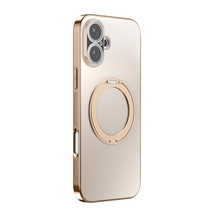 360度旋轉支架MagSafe電鍍手機殼附鏡頭蓋，適用於iPhone 17 Pro Max，適用於iPhone 17 Pro，適用於iPhone 17，適用於iPhone Air，適用於iPhone 16 Pro Max，適用於iPhone 16 Pro