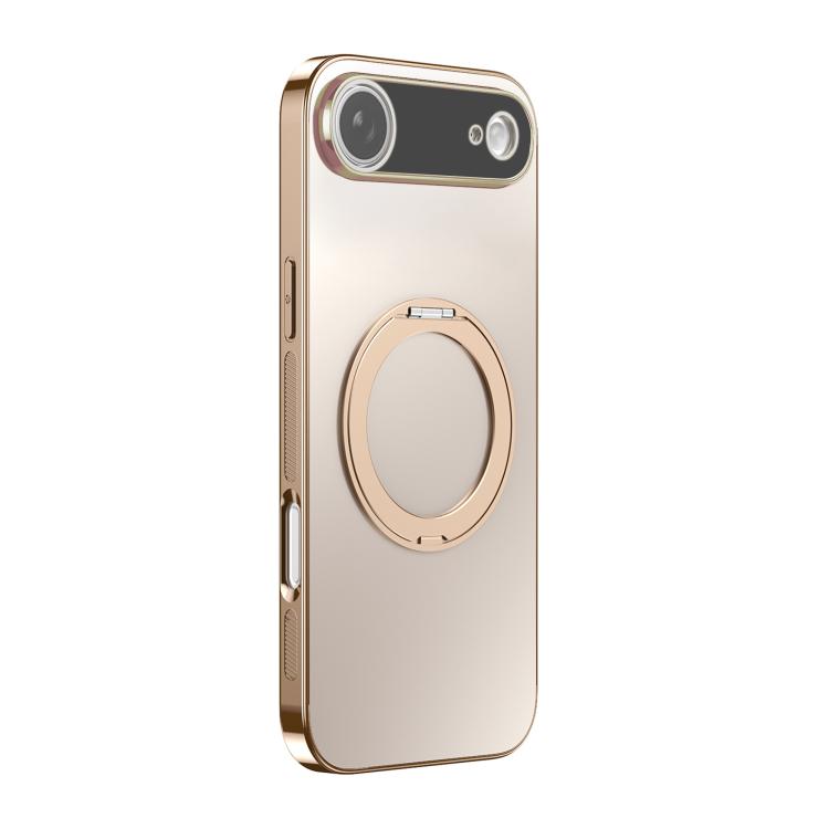360度旋轉支架MagSafe電鍍手機殼附鏡頭蓋，適用於iPhone 17 Pro Max，適用於iPhone 17 Pro，適用於iPhone 17，適用於iPhone Air，適用於iPhone 16 Pro Max，適用於iPhone 16 Pro