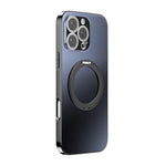 360度旋轉支架MagSafe電鍍手機殼附鏡頭蓋，適用於iPhone 17 Pro Max，適用於iPhone 17 Pro，適用於iPhone 17，適用於iPhone Air，適用於iPhone 16 Pro Max，適用於iPhone 16 Pro