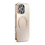 360度旋轉支架MagSafe電鍍手機殼附鏡頭蓋，適用於iPhone 17 Pro Max，適用於iPhone 17 Pro，適用於iPhone 17，適用於iPhone Air，適用於iPhone 16 Pro Max，適用於iPhone 16 Pro