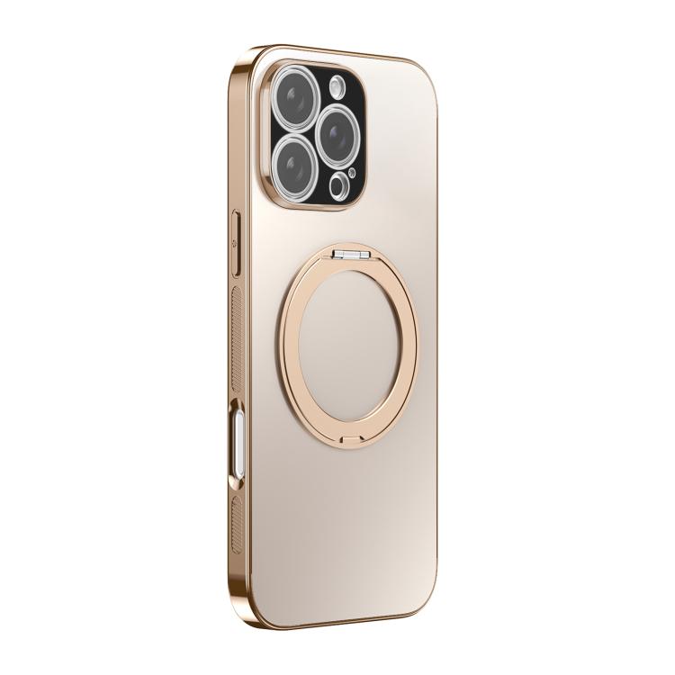 360度旋轉支架MagSafe電鍍手機殼附鏡頭蓋，適用於iPhone 17 Pro Max，適用於iPhone 17 Pro，適用於iPhone 17，適用於iPhone Air，適用於iPhone 16 Pro Max，適用於iPhone 16 Pro
