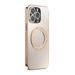 360度旋轉支架MagSafe電鍍手機殼附鏡頭蓋，適用於iPhone 14 Pro Max，適用於iPhone 13 Pro Max，適用於iPhone 13 Pro，適用於iPhone 13