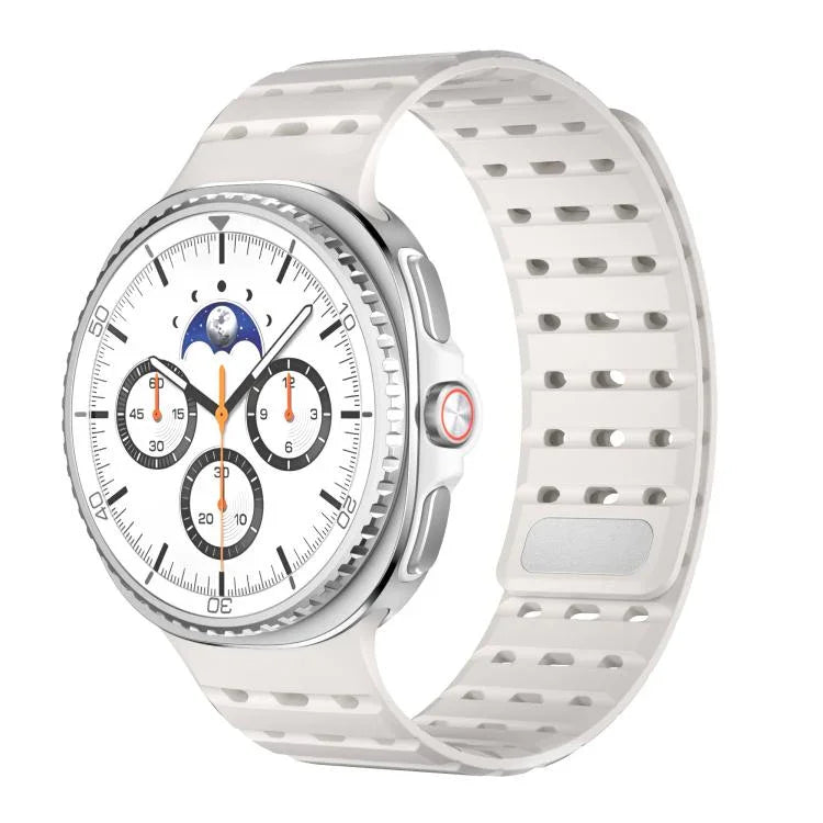 透氣磁吸矽膠錶帶，適用於 Samsung Galaxy Watch8 / Watch8 Classic