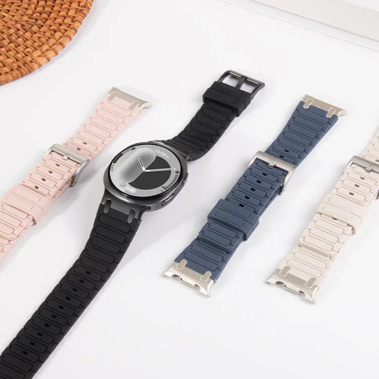 I 形紋理矽膠錶帶，適用於 Samsung Galaxy Watch8 / Watch8 Classic