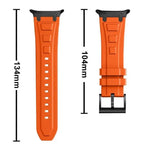 三層裝甲矽膠錶帶，適用於 Samsung Galaxy Watch Ultra / Ultra 2025