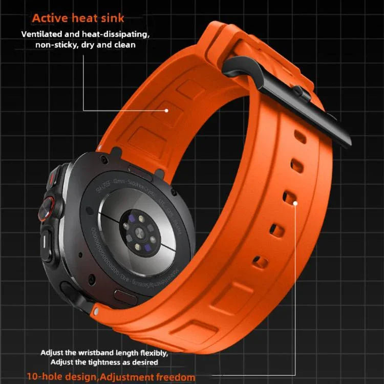 三層裝甲矽膠錶帶，適用於 Samsung Galaxy Watch Ultra / Ultra 2025