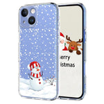 聖誕主題印花 TPU 手機殼，適用於 iPhone 15