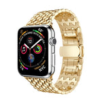 龍紋純不鏽鋼手腕錶帶，適用於 Apple Watch Series 3 & 2 & 1 42mm
