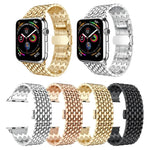 龍紋純不鏽鋼手腕錶帶，適用於 Apple Watch Series 3 & 2 & 1 42mm