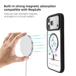 Christmas Series Strong Magnetic Painted Black Edge Phone Case, For iPhone 17 Pro Max, For iPhone 17 Pro, For iPhone 17