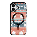 Christmas Series Strong Magnetic Painted Black Edge Phone Case, For iPhone 17 Pro Max, For iPhone 17 Pro, For iPhone 17