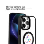聖誕系列強磁性黑色邊框彩繪手機殼，適用於 iPhone 15 Pro Max、iPhone 15 Pro