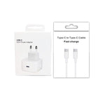A3365 PD40W USB-C / Type-C 充電器，附 Type-C 對 Type-C 數據線，歐規插頭，歐規插頭 + 1米 Type-C 線，歐規插頭 + 2米 Type-C 線