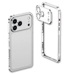 超薄合金金屬框防震手機殼附鏡頭框，適用於 iPhone 17 Pro Max、iPhone 17 Pro