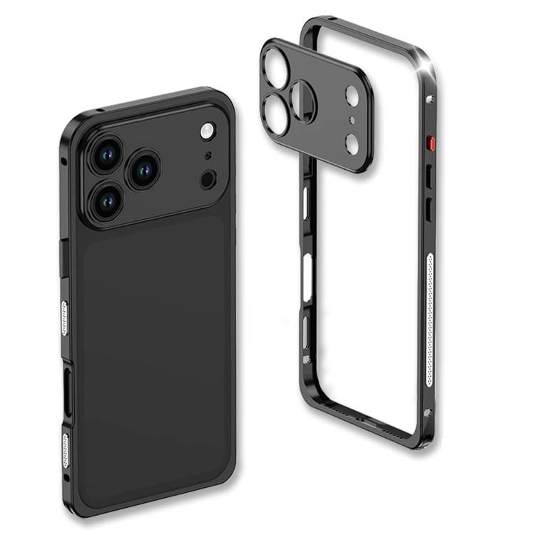超薄合金金屬框防震手機殼附鏡頭框，適用於 iPhone 17 Pro Max、iPhone 17 Pro