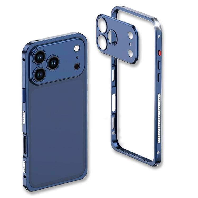 超薄合金金屬框防震手機殼附鏡頭框，適用於 iPhone 17 Pro Max、iPhone 17 Pro
