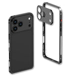 超薄合金金屬框防震手機殼附鏡頭框，適用於 iPhone 17 Pro Max、iPhone 17 Pro