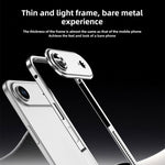 超薄合金金屬框防震手機殼附鏡頭框，適用於 iPhone 17 Pro Max、iPhone 17 Pro