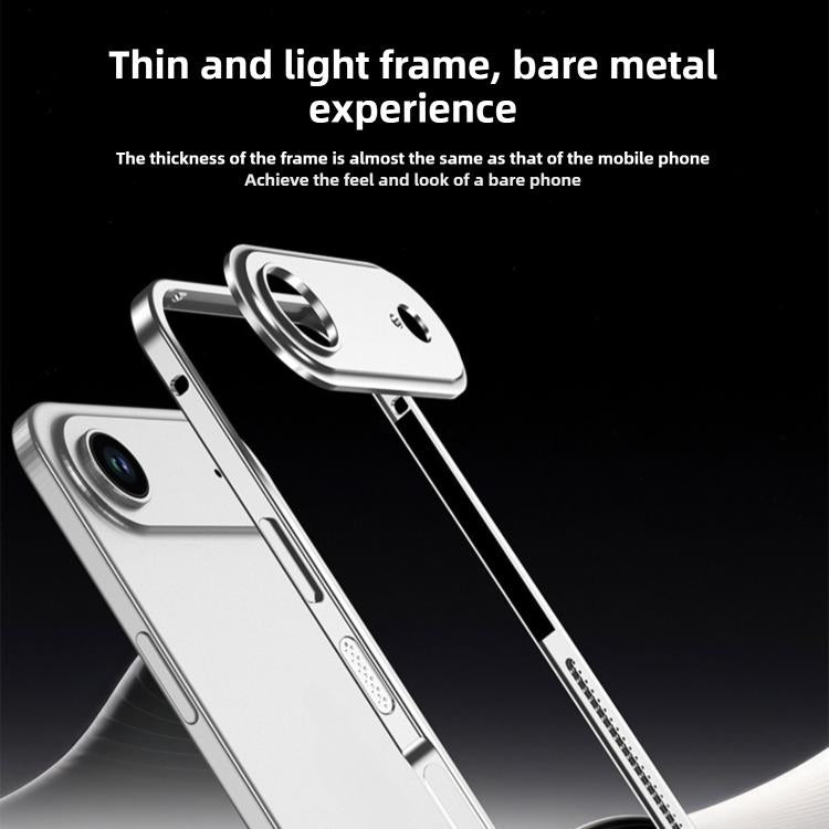 超薄合金金屬框防震手機殼附鏡頭框，適用於 iPhone 17 Pro Max、iPhone 17 Pro