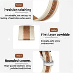真皮拼色馬鞍錶帶，適用於 Apple Watch 46mm / 49mm / 45mm / 44mm，適用於 Apple Watch 42mm / 41mm / 40mm / 38mm