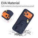企鵝寶寶 EVA 防震手機殼附支架，適用於 iPhone 17 Pro Max、iPhone 17 Pro、iPhone 17、iPhone Air、iPhone 16 Pro Max、iPhone 16 Pro、iPhone 16、iPhone 15 Pro Max