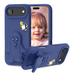 企鵝寶寶 EVA 防震手機殼附支架，適用於 iPhone 17 Pro Max、iPhone 17 Pro、iPhone 17、iPhone Air、iPhone 16 Pro Max、iPhone 16 Pro、iPhone 16、iPhone 15 Pro Max