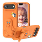 企鵝寶寶 EVA 防震手機殼附支架，適用於 iPhone 17 Pro Max、iPhone 17 Pro、iPhone 17、iPhone Air、iPhone 16 Pro Max、iPhone 16 Pro、iPhone 16、iPhone 15 Pro Max