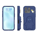企鵝寶寶 EVA 防震手機殼附支架，適用於 iPhone 17 Pro Max、iPhone 17 Pro、iPhone 17、iPhone Air、iPhone 16 Pro Max、iPhone 16 Pro、iPhone 16、iPhone 15 Pro Max