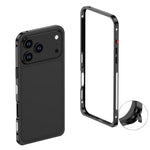 超薄合金金屬框防震手機殼，適用於 iPhone 17 Pro Max、iPhone 17 Pro