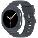 純色錶殼一體成型 TPU 錶帶，適用於 Samsung Galaxy Watch8 44mm，適用於 Samsung Galaxy Watch8 40mm