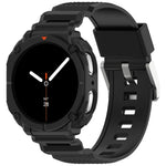 純色錶殼一體成型 TPU 錶帶，適用於 Samsung Galaxy Watch8 44mm，適用於 Samsung Galaxy Watch8 40mm