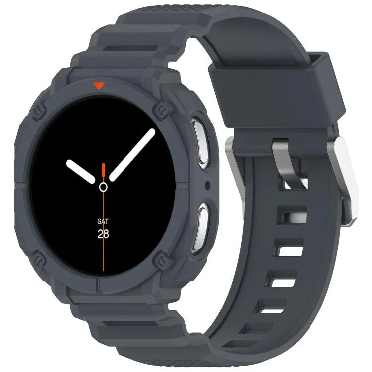 純色錶殼一體成型 TPU 錶帶，適用於 Samsung Galaxy Watch8 44mm，適用於 Samsung Galaxy Watch8 40mm