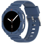 純色錶殼一體成型 TPU 錶帶，適用於 Samsung Galaxy Watch8 44mm，適用於 Samsung Galaxy Watch8 40mm