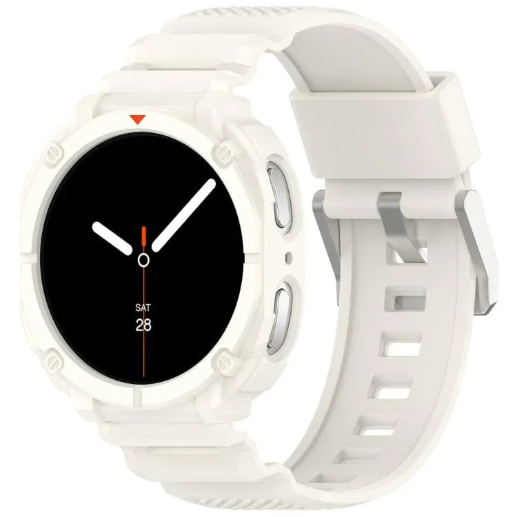 純色錶殼一體成型 TPU 錶帶，適用於 Samsung Galaxy Watch8 44mm，適用於 Samsung Galaxy Watch8 40mm