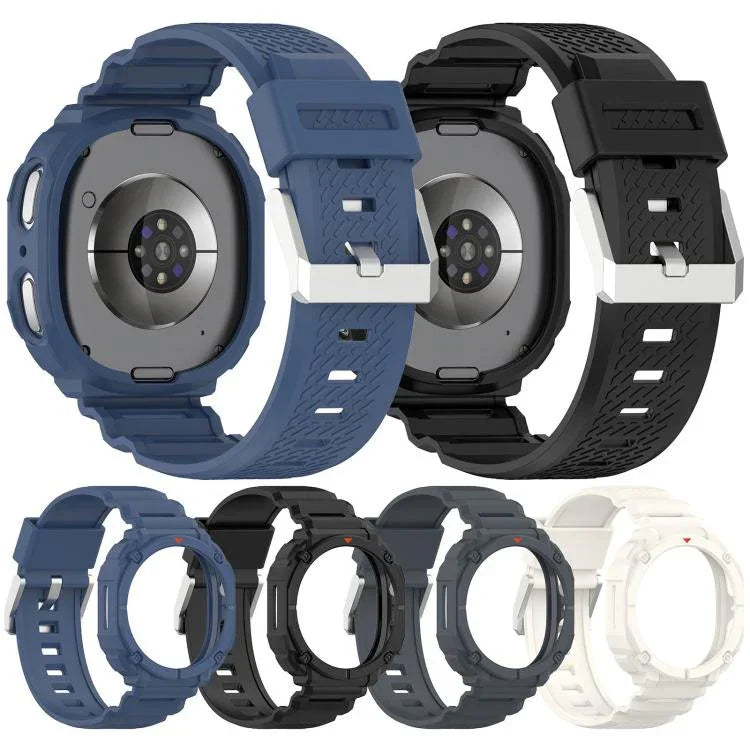 純色錶殼一體成型 TPU 錶帶，適用於 Samsung Galaxy Watch8 44mm，適用於 Samsung Galaxy Watch8 40mm