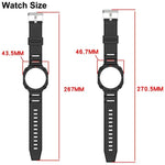 純色錶殼一體成型 TPU 錶帶，適用於 Samsung Galaxy Watch8 44mm，適用於 Samsung Galaxy Watch8 40mm