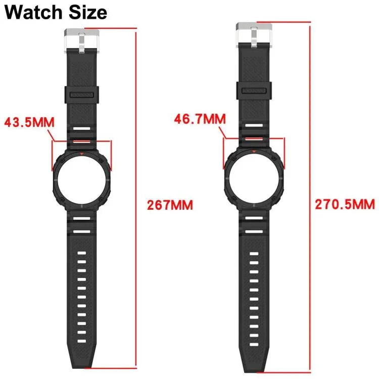 純色錶殼一體成型 TPU 錶帶，適用於 Samsung Galaxy Watch8 44mm，適用於 Samsung Galaxy Watch8 40mm