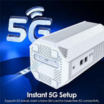 WAVLINK WL-WNF100X3NR-B 帶 Nano SIM 卡槽 歐洲版 5G 路由器 WiFi 6，歐規插頭，英規插頭
