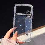 水鑽閃粉手腕帶支架手機殼，適用於iPhone 17 Pro Max