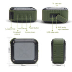 W-KING S7 迷你無線防水喇叭，具備 TF/FM/AUX/NFC 藍牙功能，自行車喇叭，黑色、橙色、藍色、軍綠色