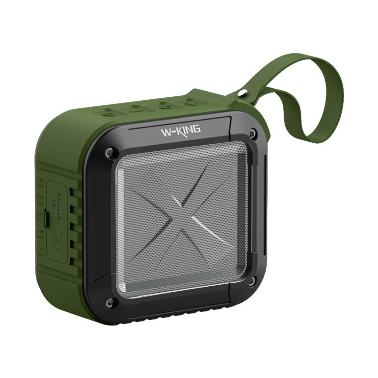 W-KING S7 迷你無線防水喇叭，具備 TF/FM/AUX/NFC 藍牙功能，自行車喇叭，黑色、橙色、藍色、軍綠色
