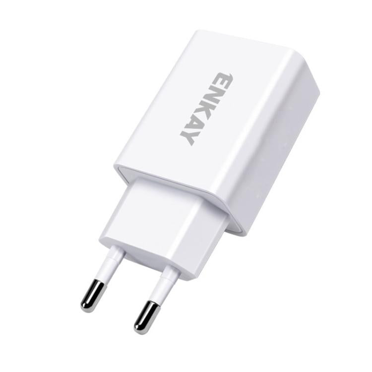 ENKAY 10W USB 牆壁充電器 5V 2A 電源適配器，歐規插頭，美規插頭