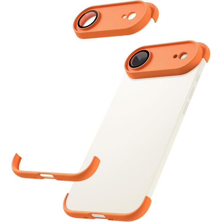 超薄無框 TPU 四角氣囊防震手機殼附鏡頭保護膜，適用於 iPhone 17 Pro Max，適用於 iPhone 17 Pro，適用於 iPhone 17，適用於 iPhone Air